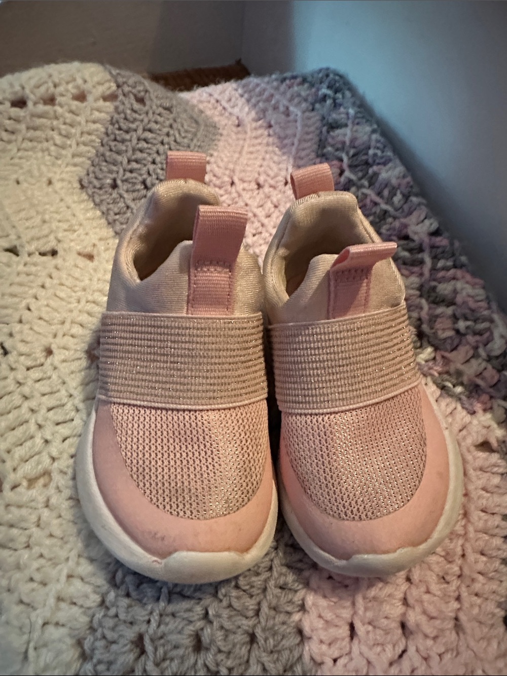 Cat & Jack Pink Slip-On Knit Sneakers for Kids